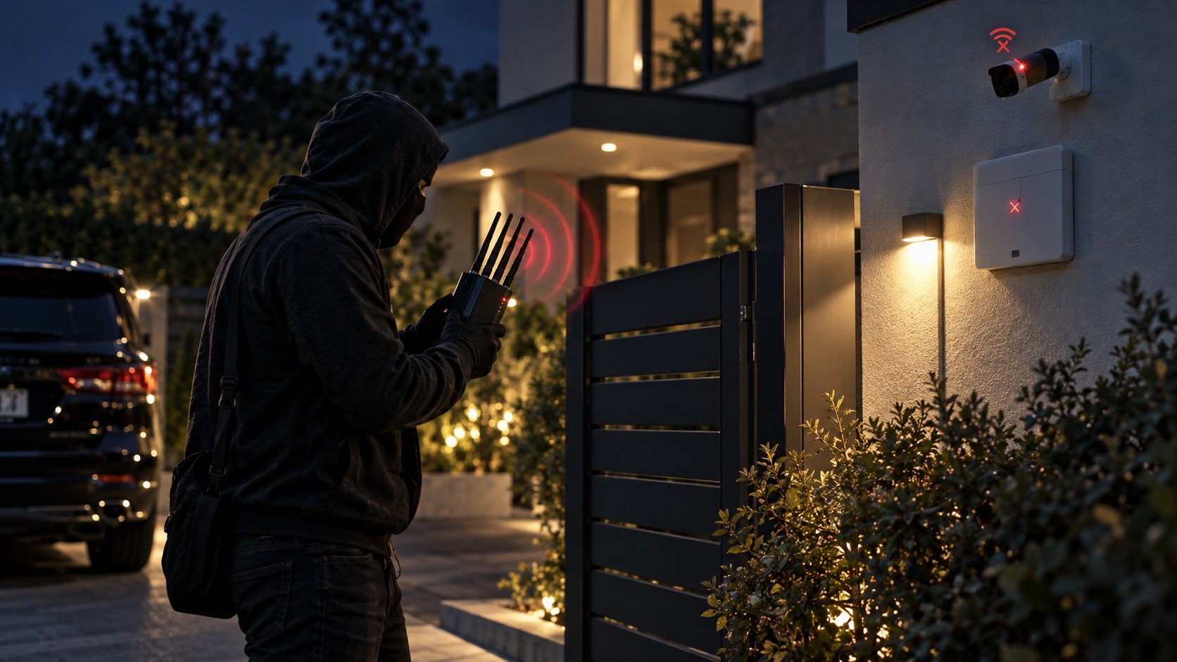 Comment les cambrioleurs utilisent les brouilleurs d'alarme et objets connectés pour neutraliser la sécurité en 2026