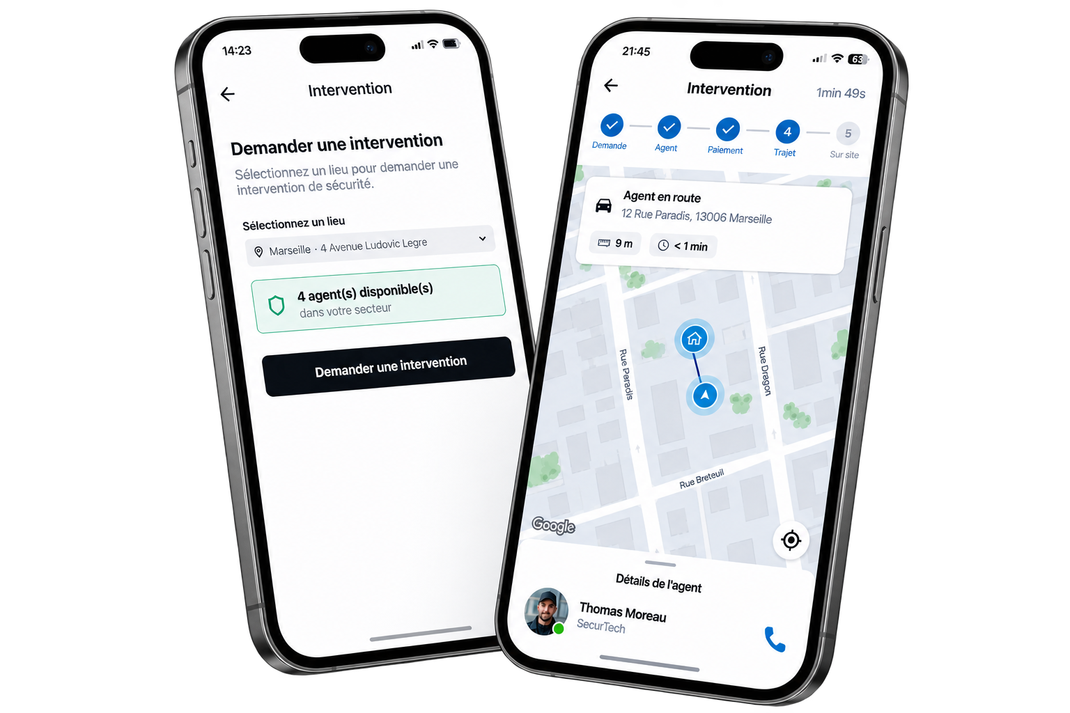 Géolocalisation agent